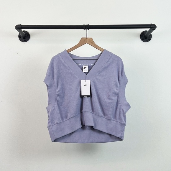 NWT Nike Sportswear Collection Reverse French Terry Vest Purple - Picture 5 of 9